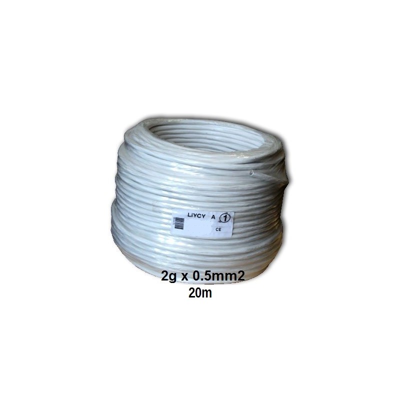 Cable bi-polaire electrique 0.5mm2